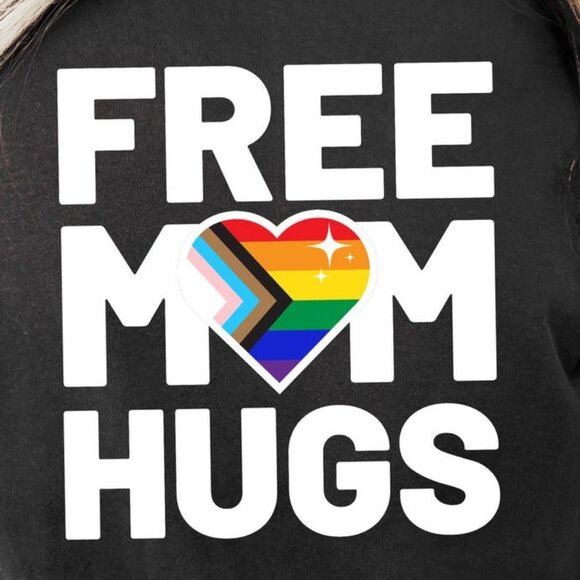 Free Mom Hugs T-shirt, Rainbow Gay Pride Shirt - Picture 2 of 3